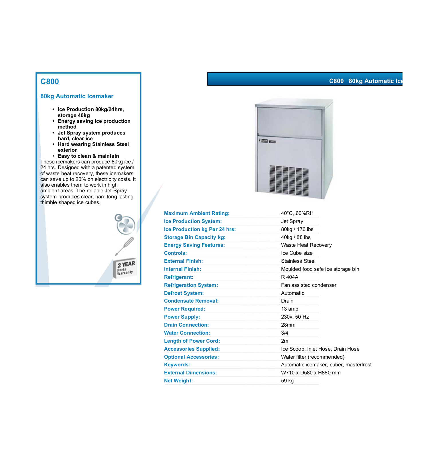 Valera C800 DATASHEET