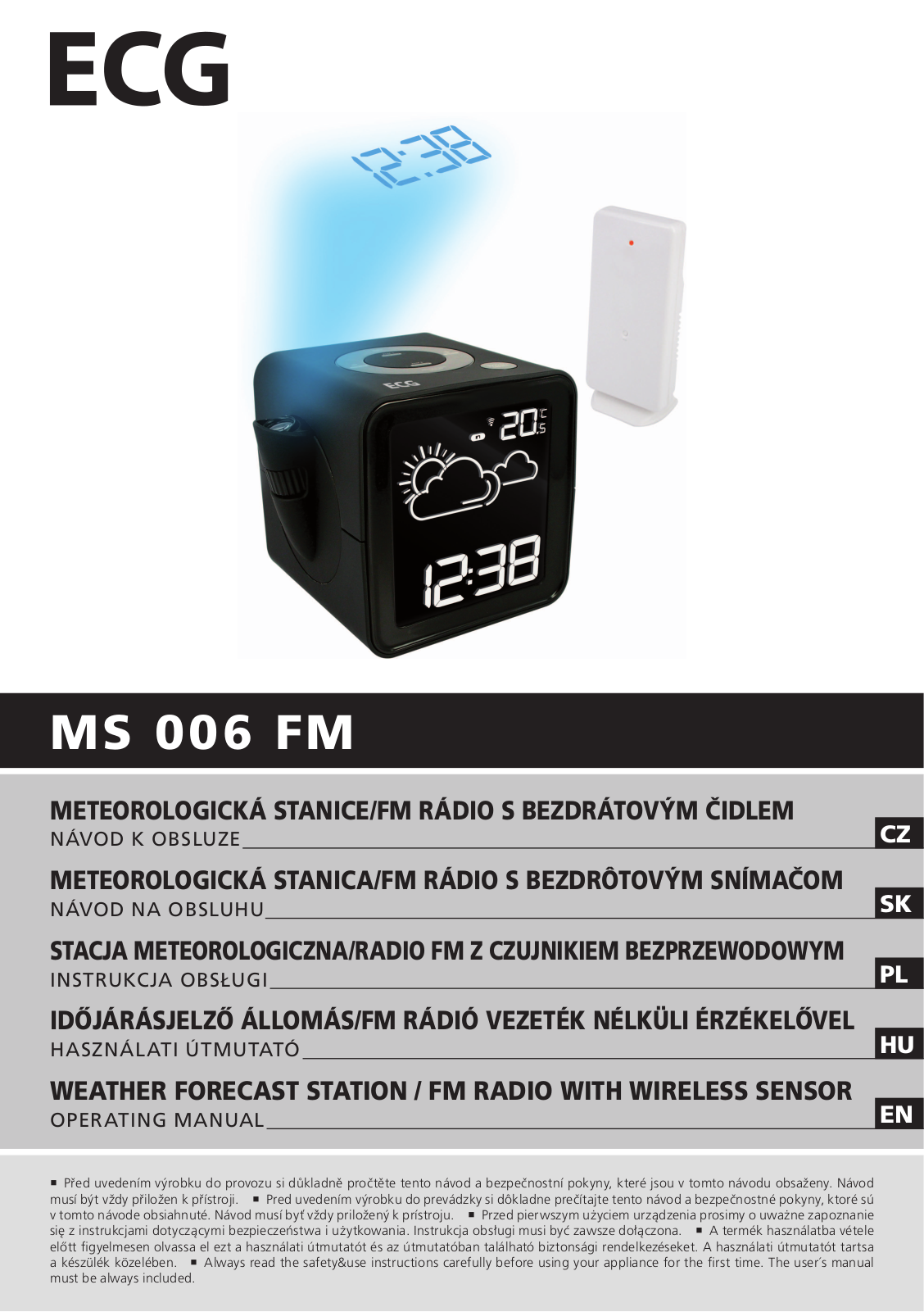 ECG MS 006 FM User Manual