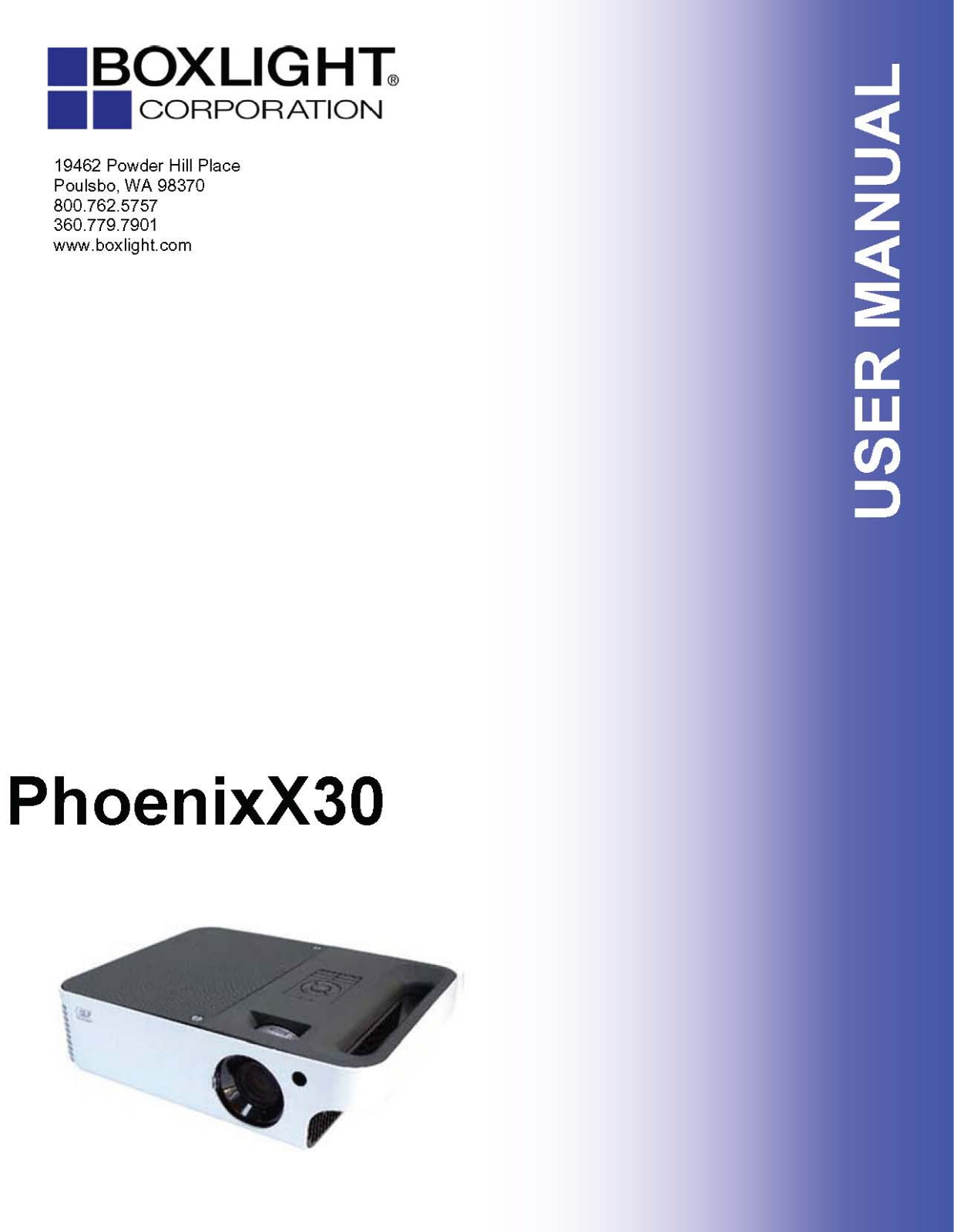 BOXLIGHT PhoenixX30 User Manual