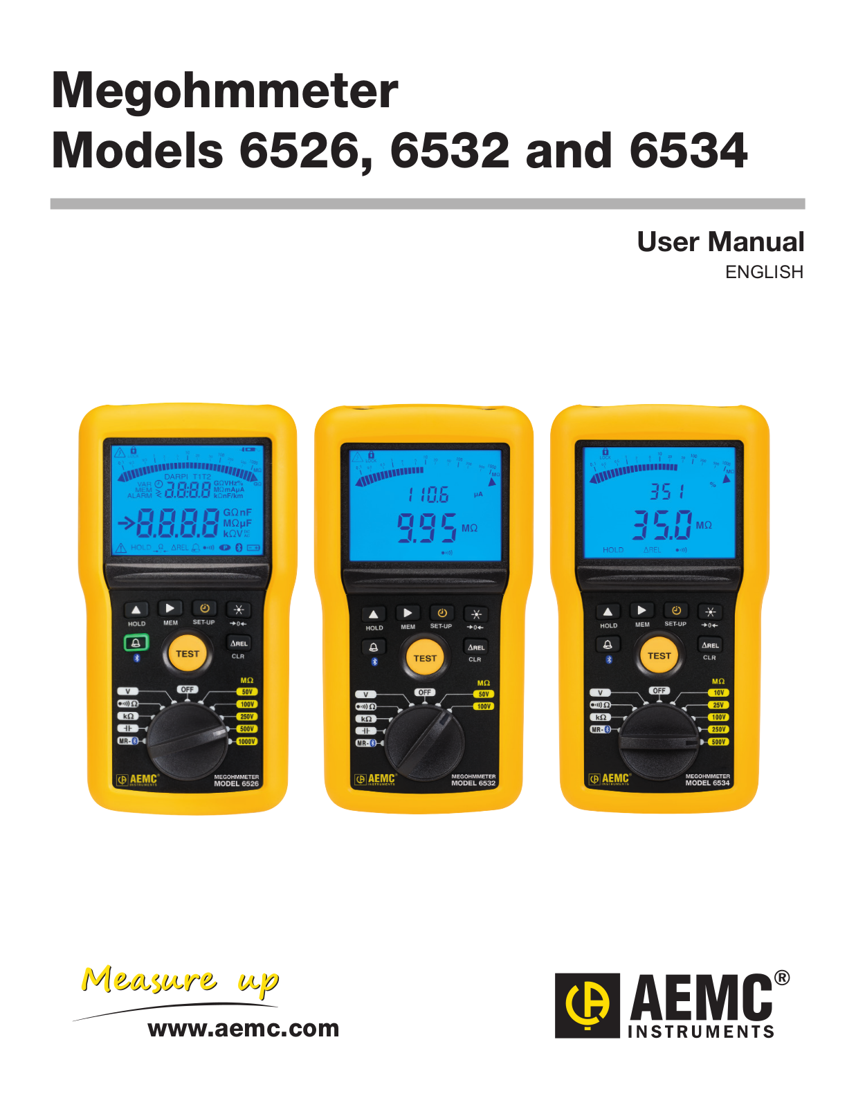 Aemc instruments 6532, 6526, 6534 User Manual