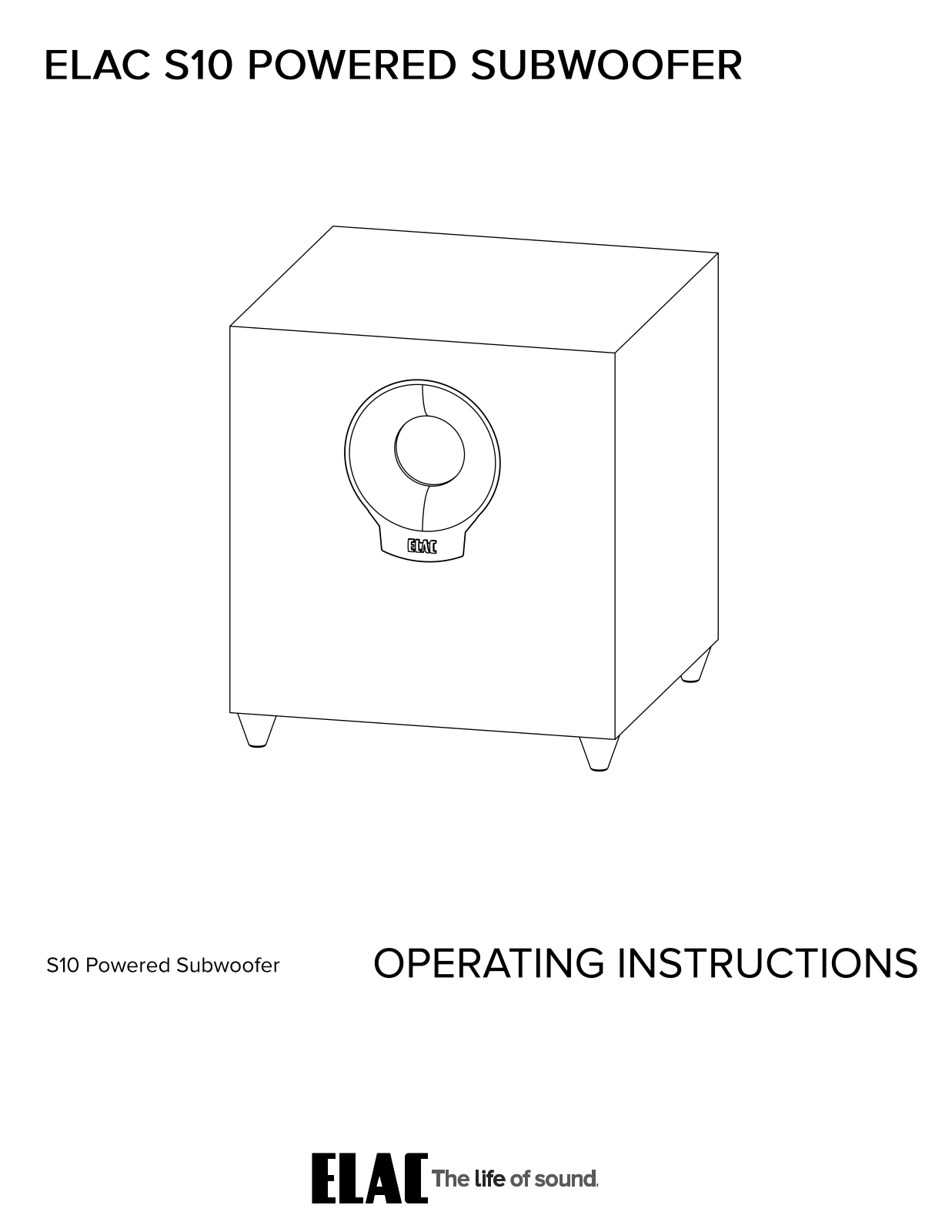 Elac S10 User Manual