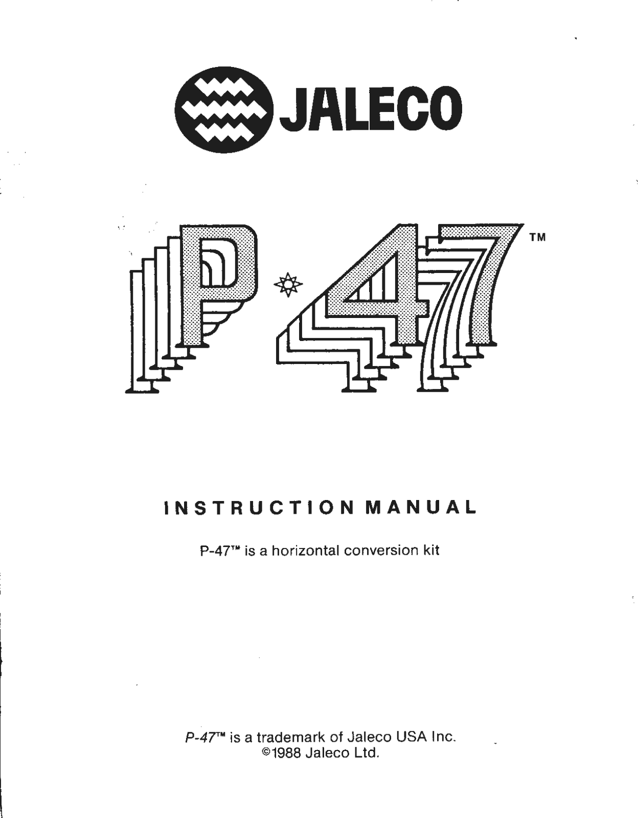 Jaleco P47 User Guide