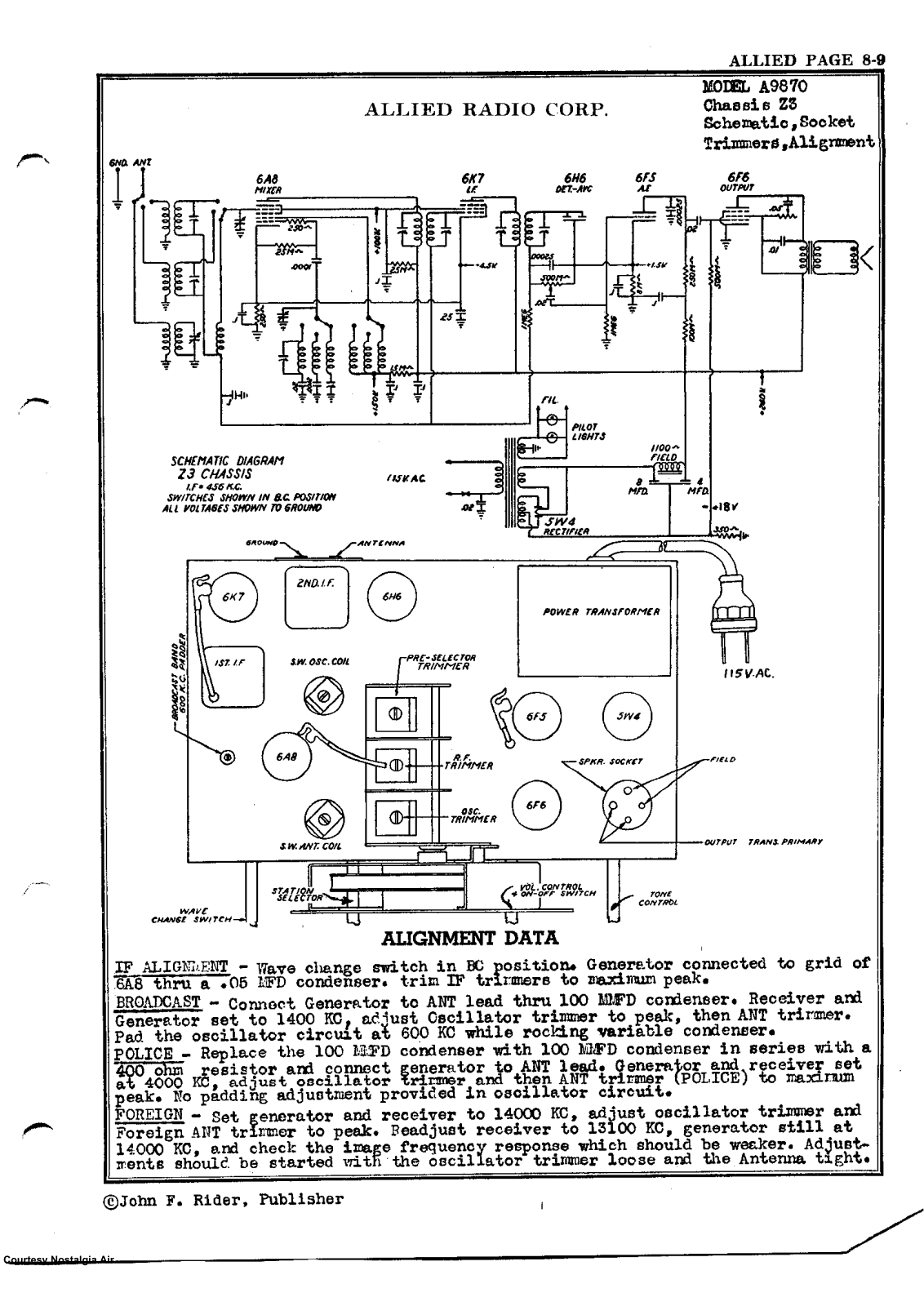 Allied Radio A9870 Schematic - ManualMachine.com