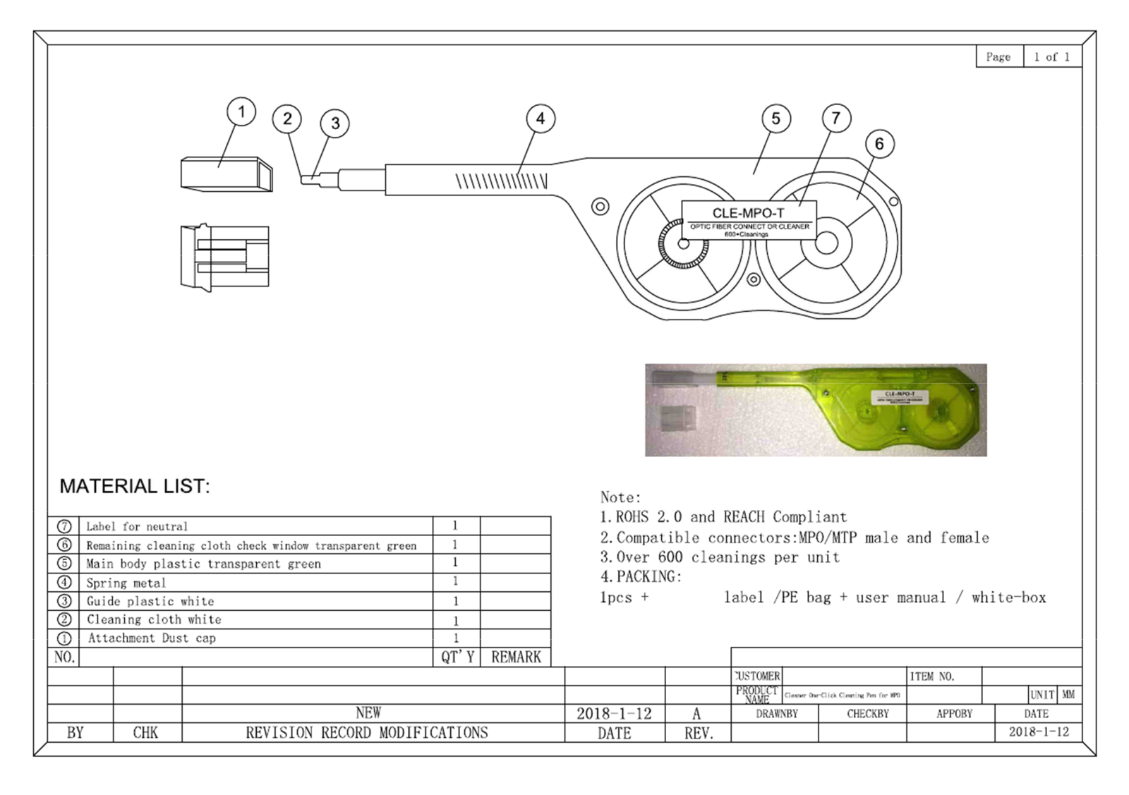 Logilink ILWL-TOOL-CLEAN7 Drawing - ManualMachine.com
