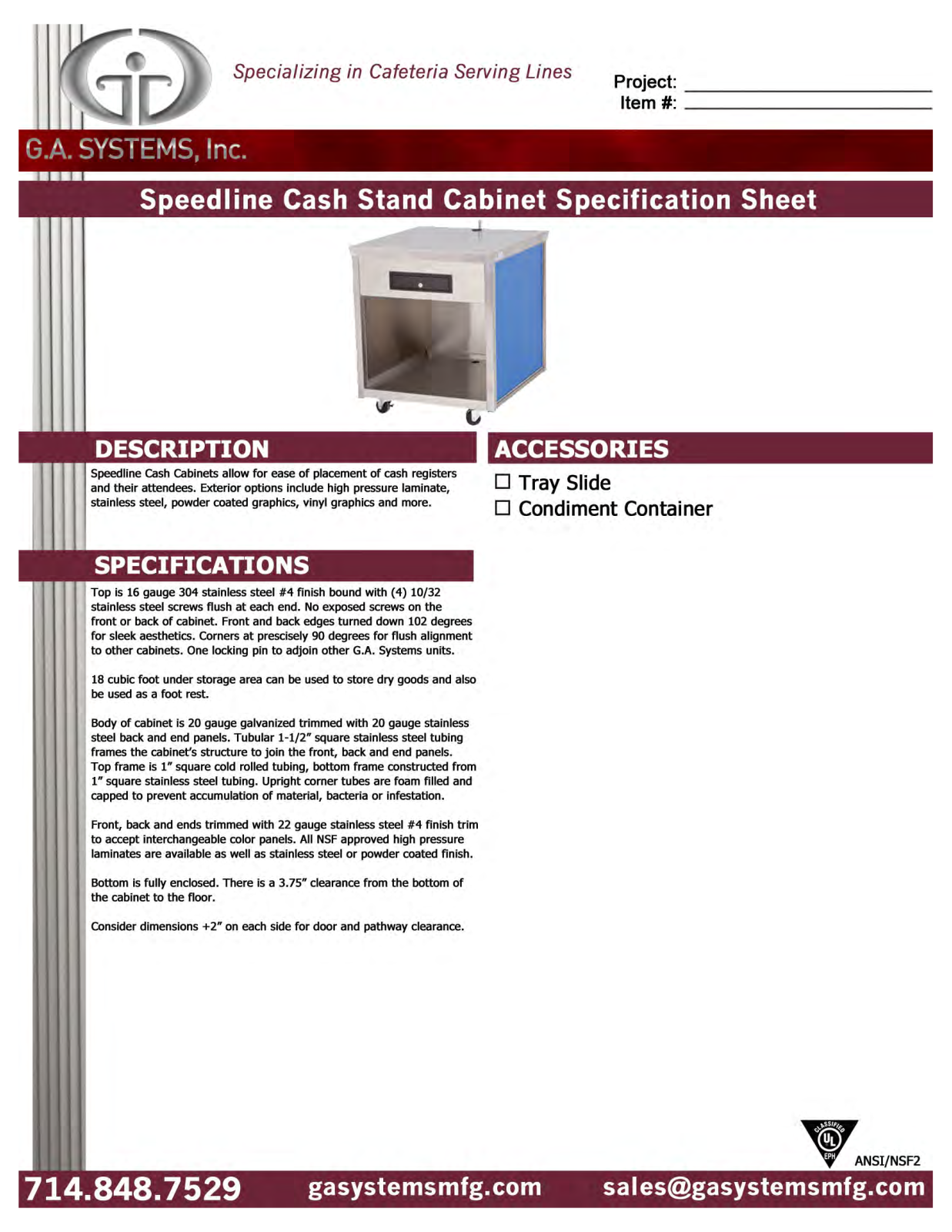 Ga Systems D336 User Manual