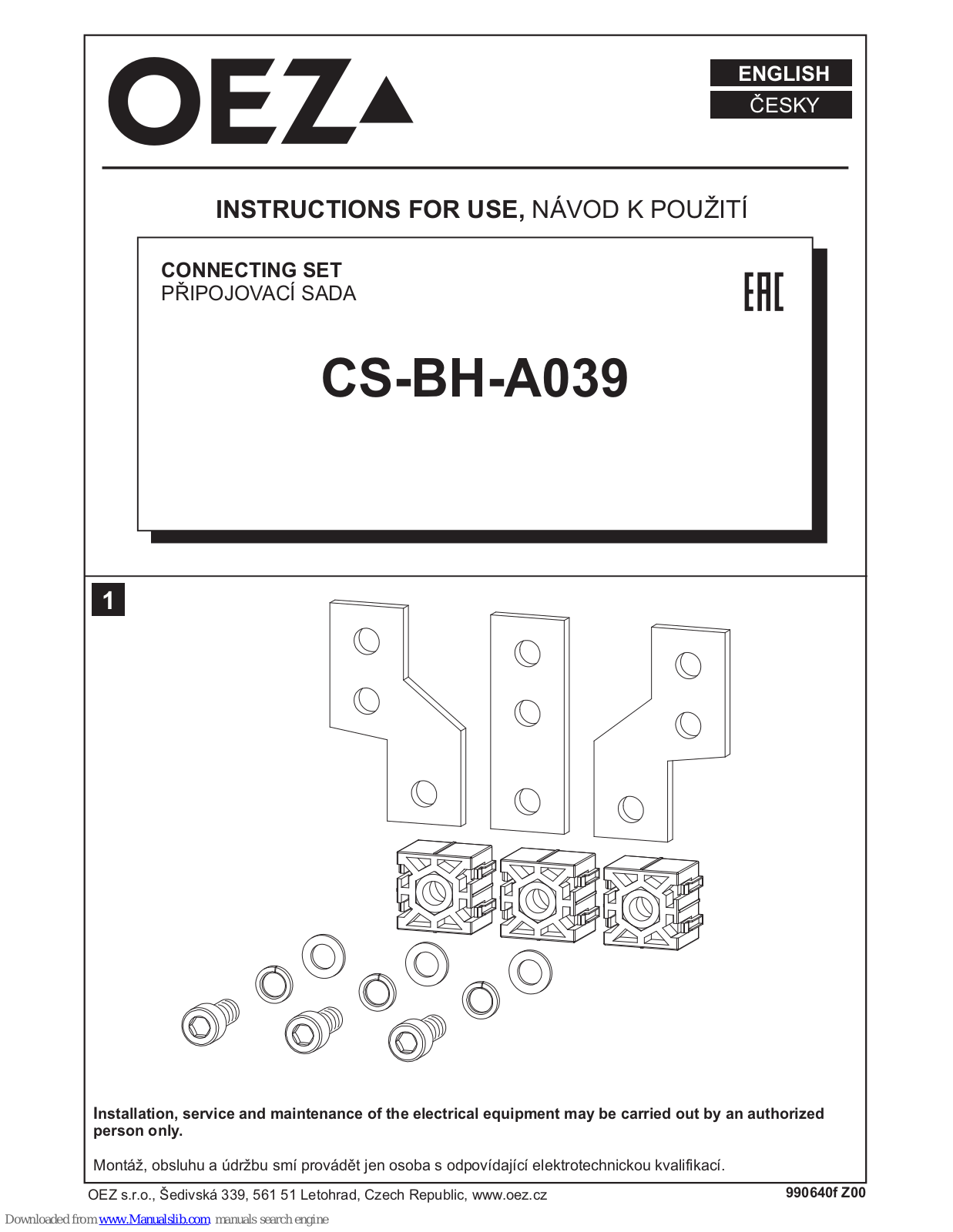 OEZ CS-BH-A039 Instruction Manual