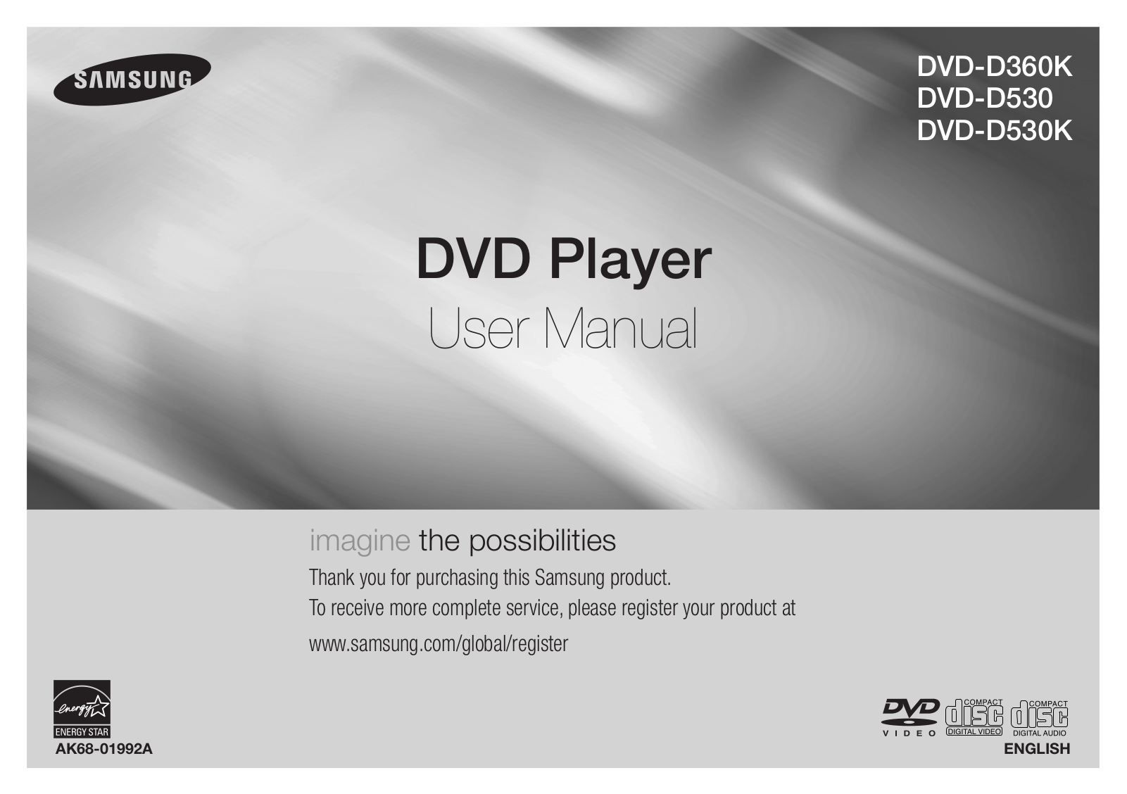 Samsung DVD-D530, DVD-D530K, DVD-D360K User Manual