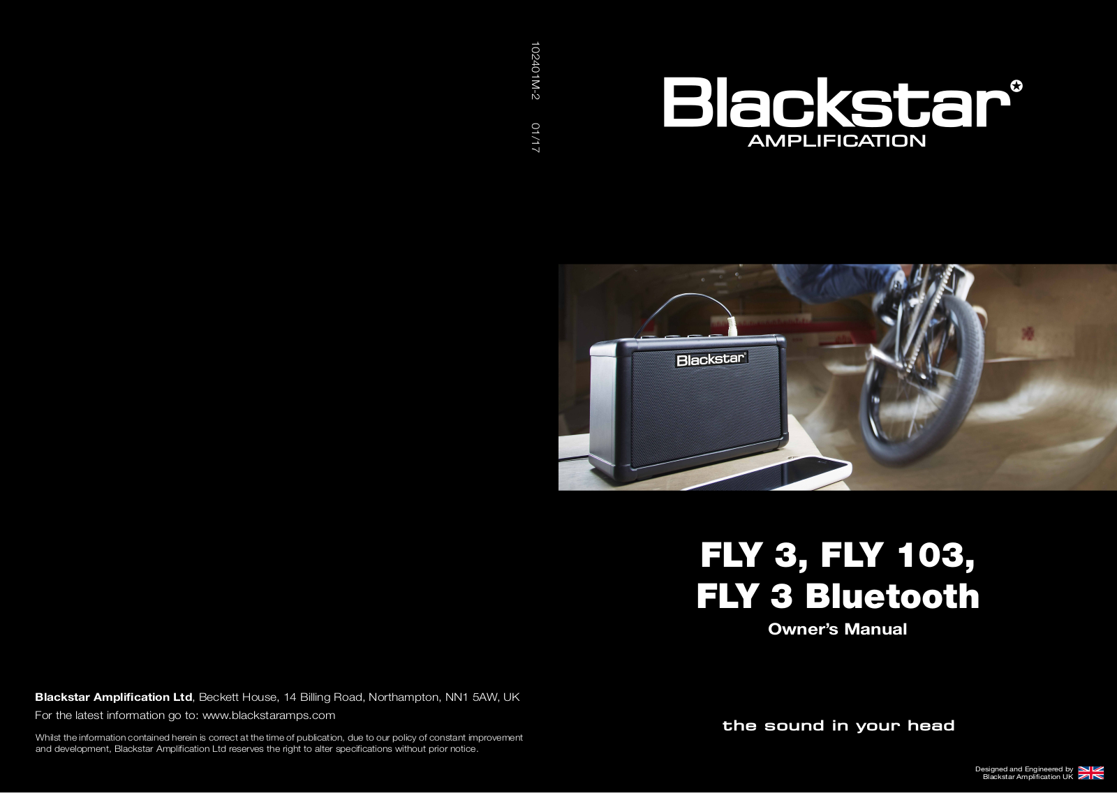 Blackstar FLY3 Purple, Fly 3 Pink Paisley Owner`s manual