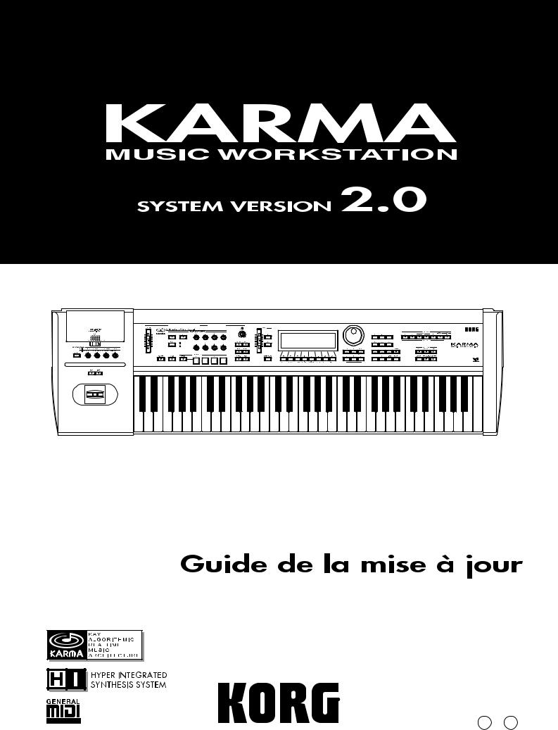 Korg Karma 2.0 Quick Start Guide
