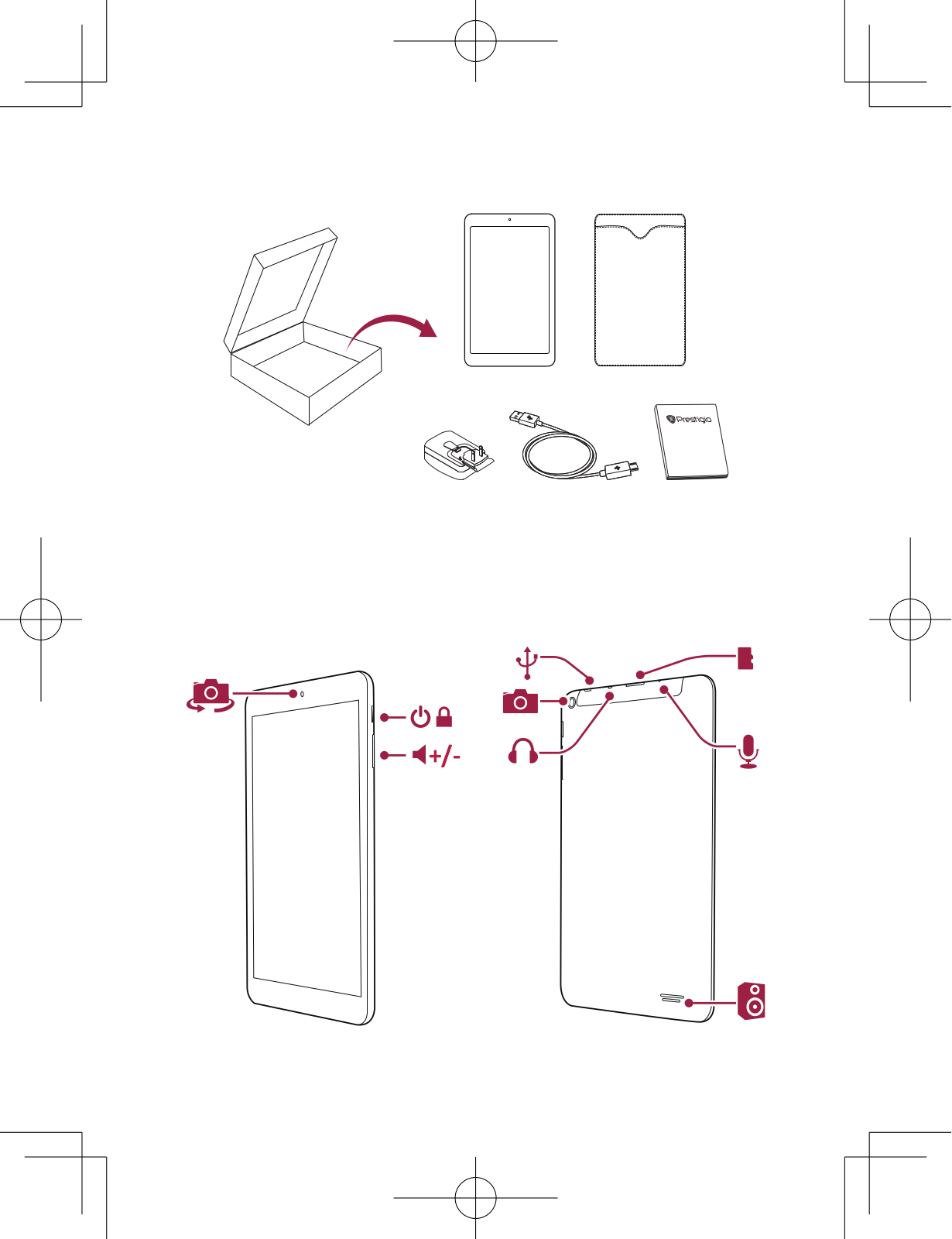 Prestigio PMT-3008 Quick Start Guide