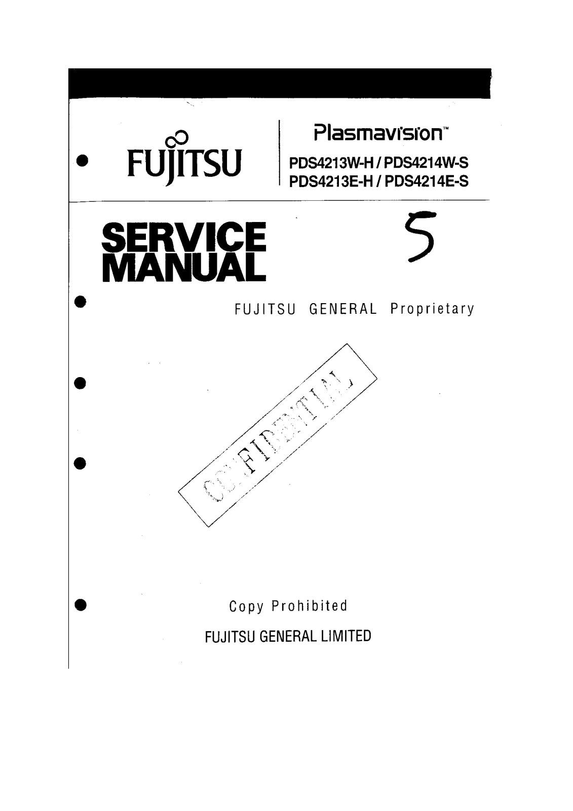 FUJITSU PDS4213, PDS4214 Service Manual