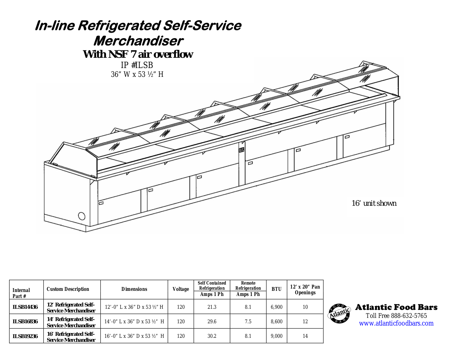 Atlantic Food Bar ILSB14436 User Manual