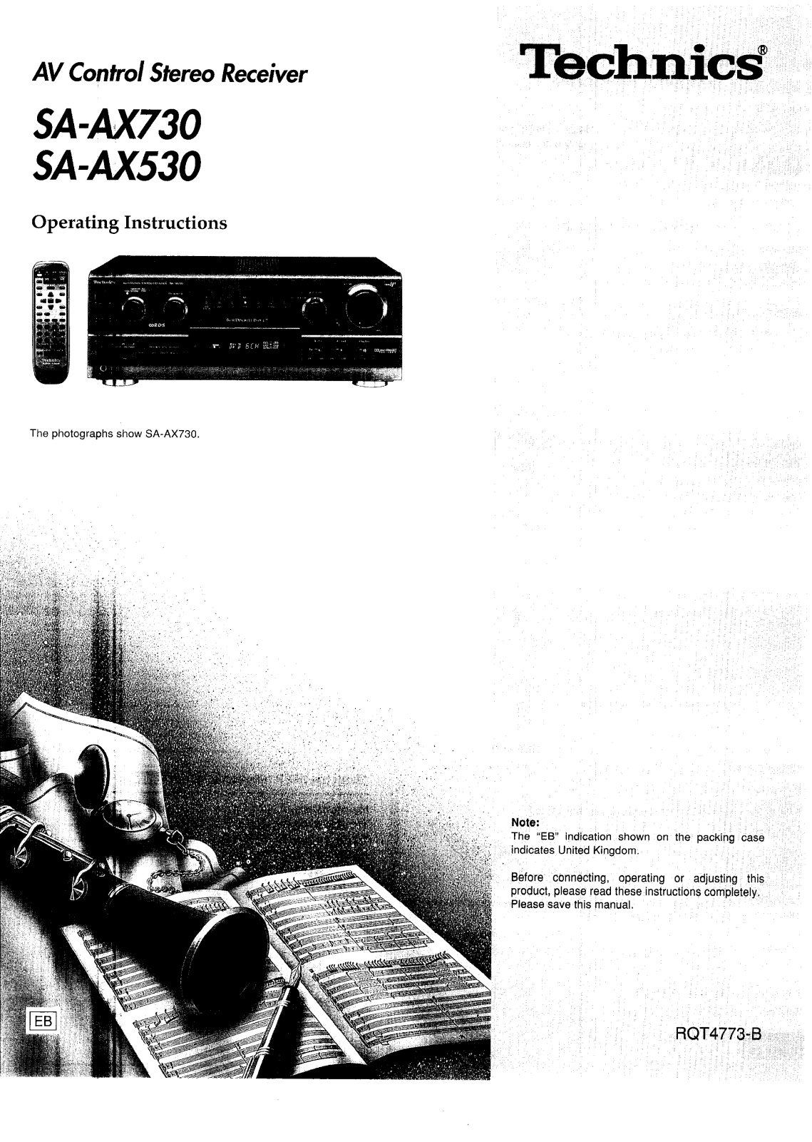 Panasonic SA-AX530, SA-AX730 User Manual