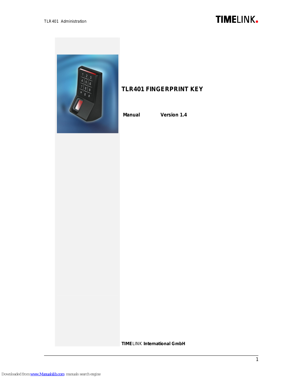 TimeLink TLR401 User Manual - ManualMachine.com