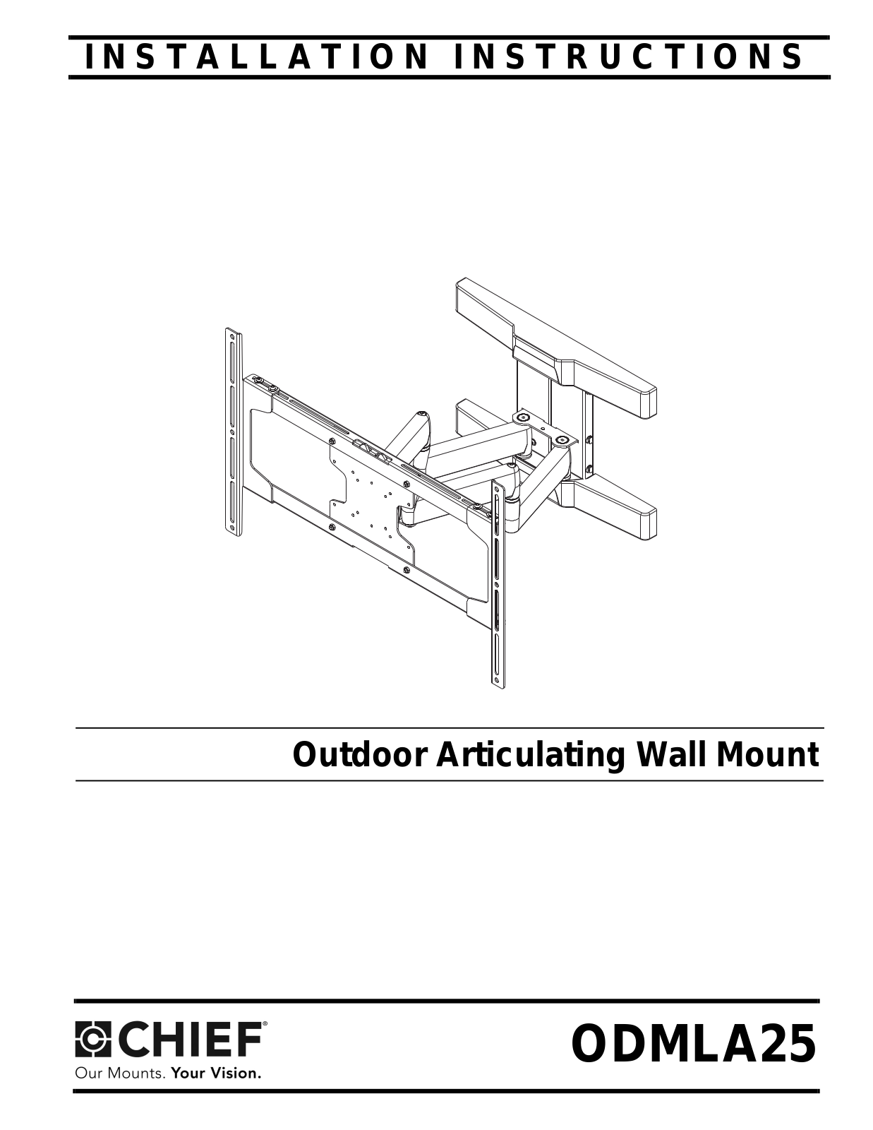 Chief ODMLA25 Installation Guide