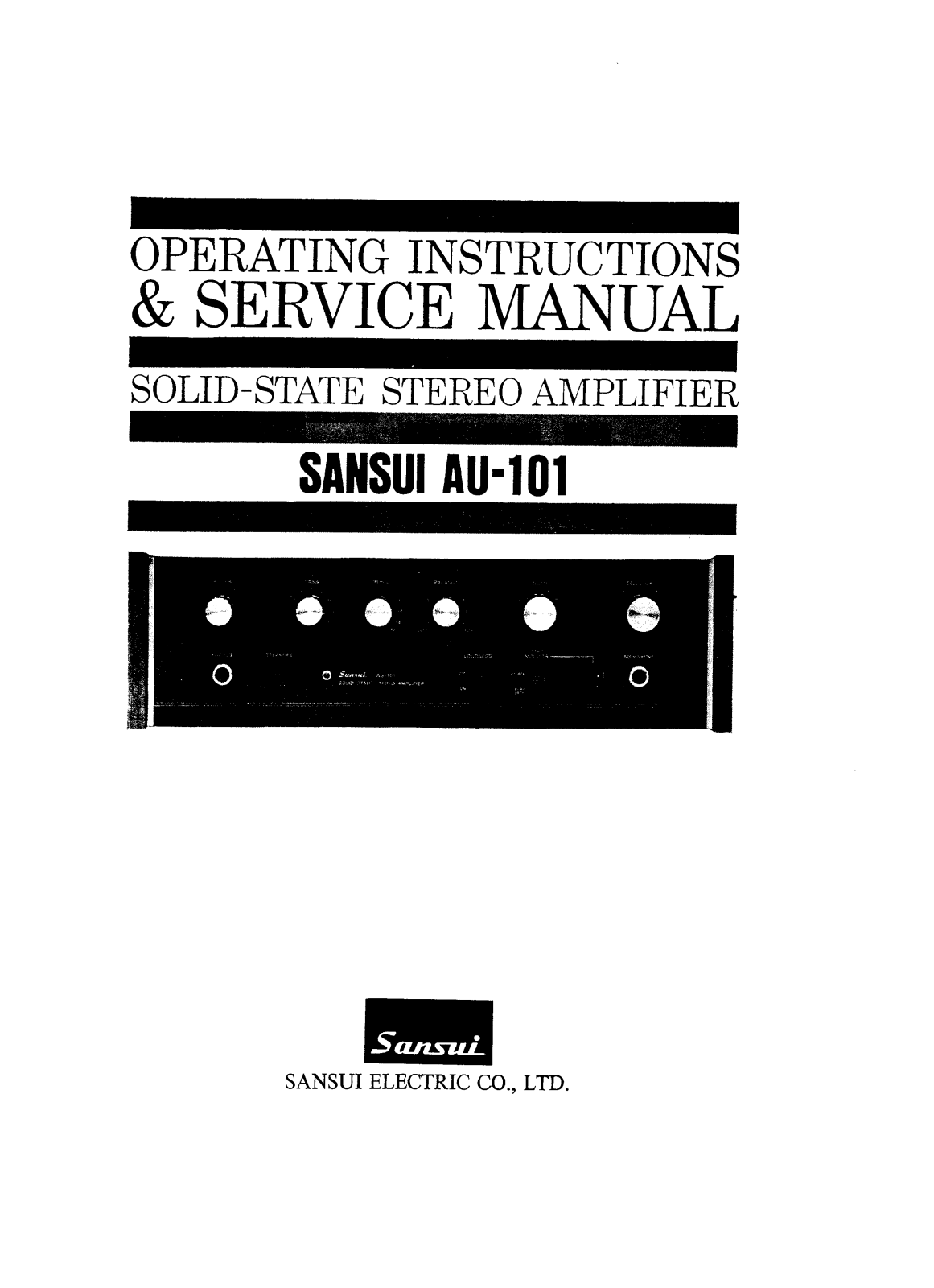 Sansui AU-101 Service Manual