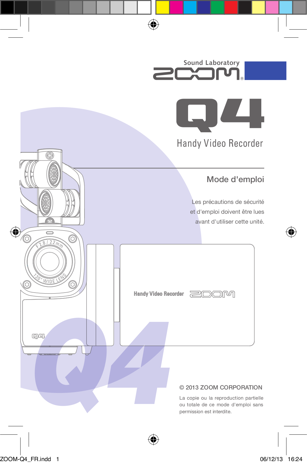 ZOOM Q4 Instruction Manual