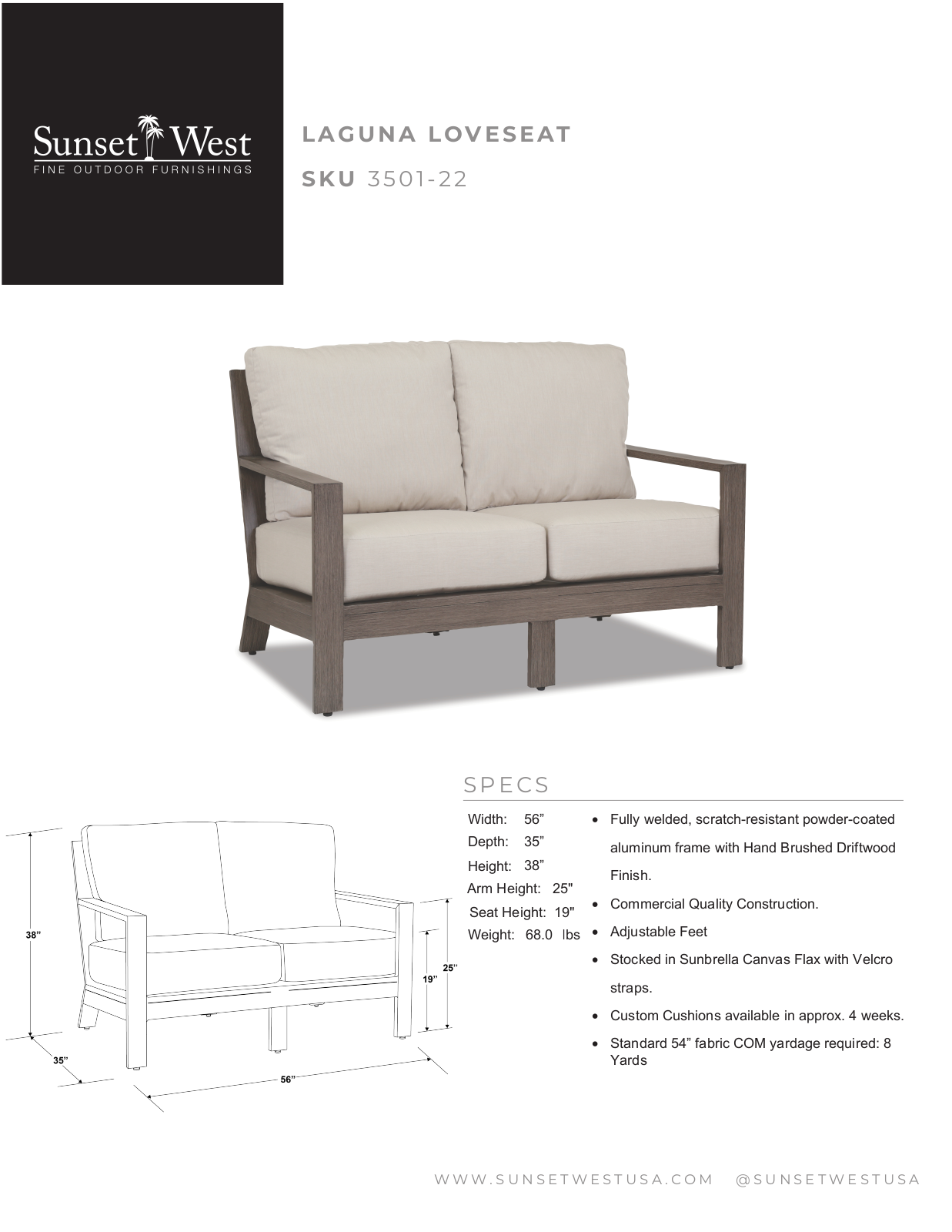 Sunset West XSW1553 Specifications - ManualMachine.com