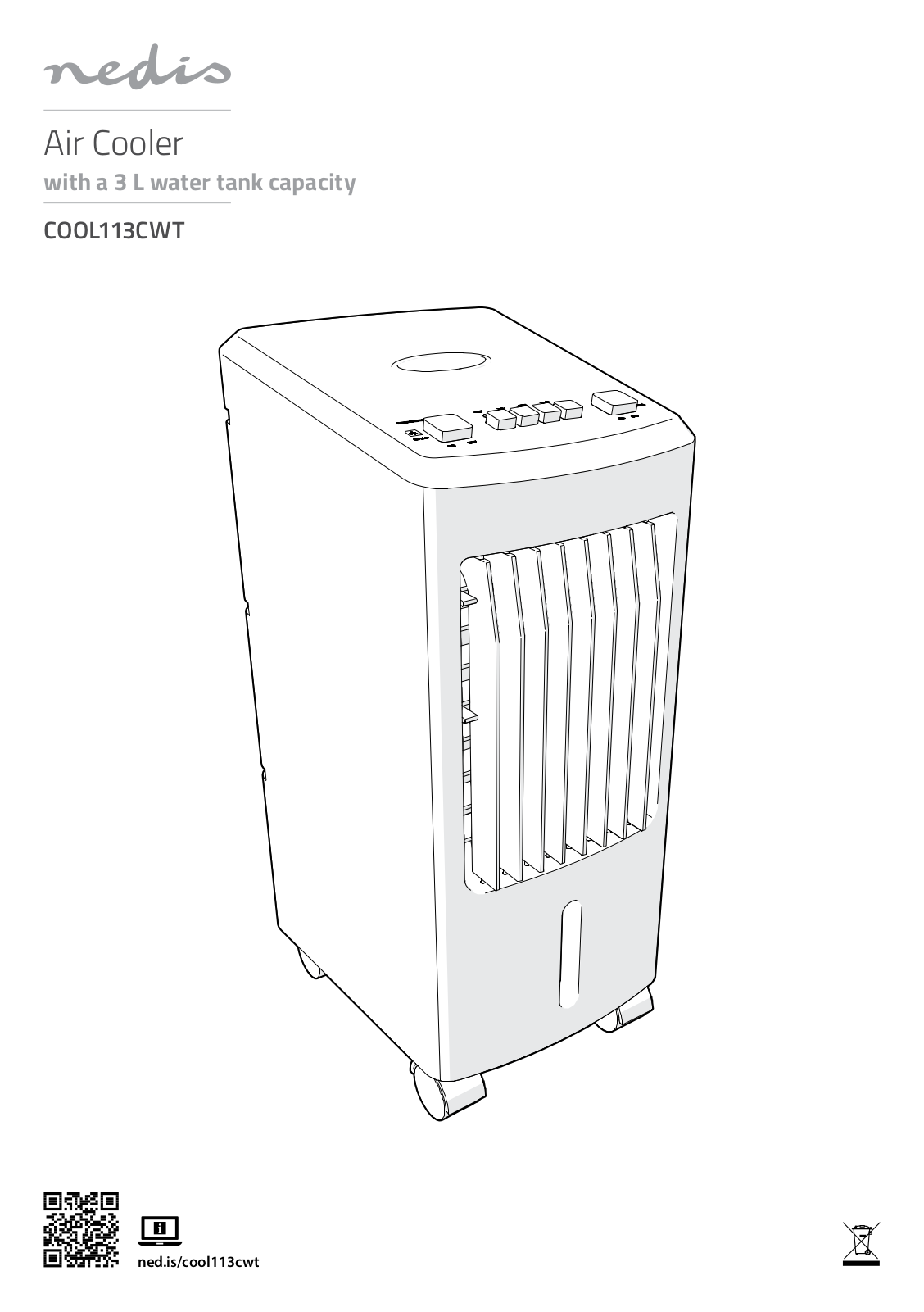 Nedis COOL113CWT operation manual