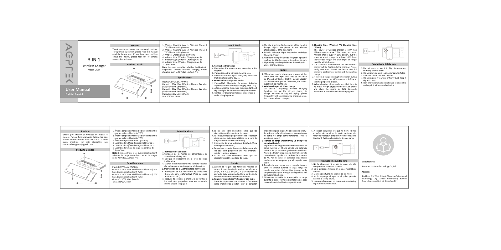 AGPTEK DW06 User Manual