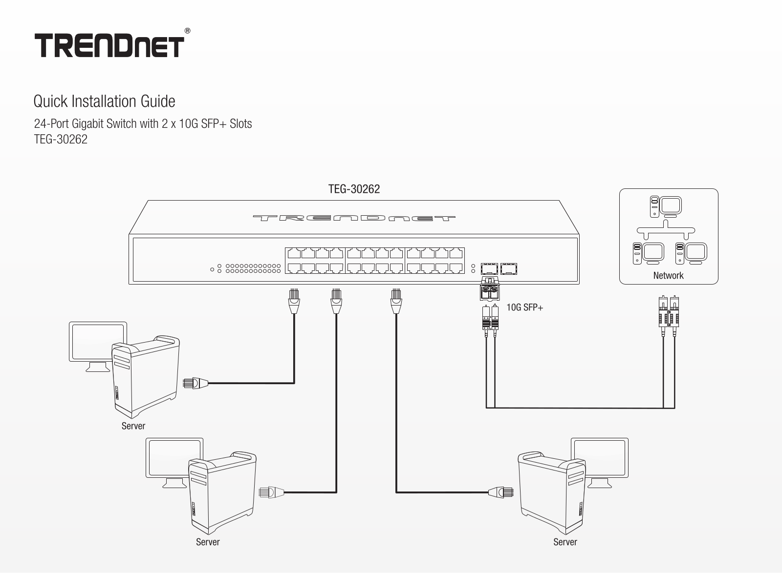 TRENDnet TEG-30262 Installation Guide