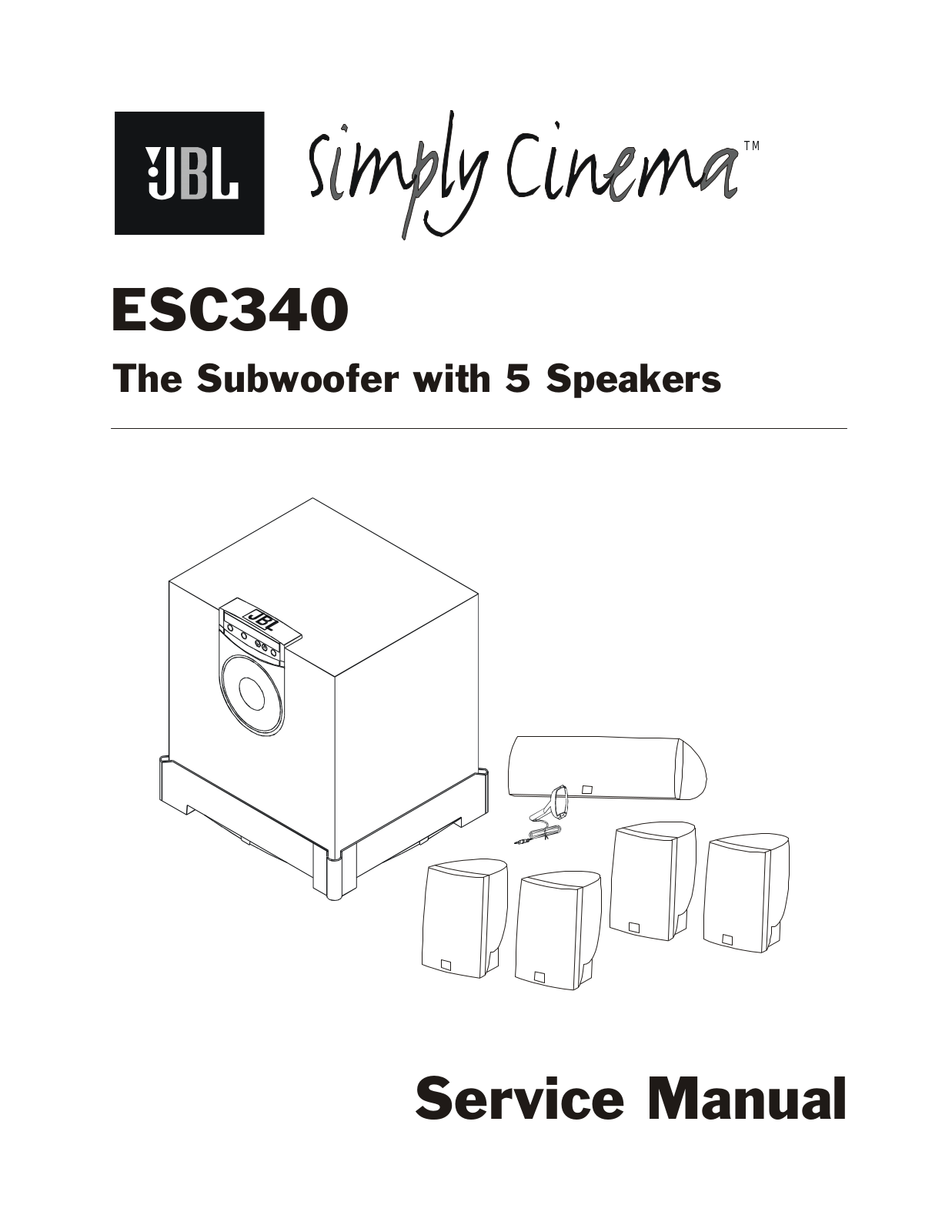 JBL ESC340 Service Manual