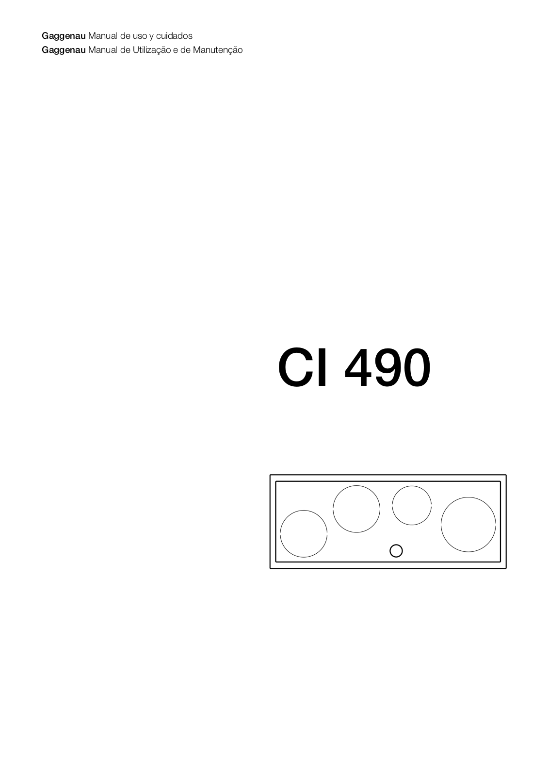 Gaggenau CI490110 User Manual