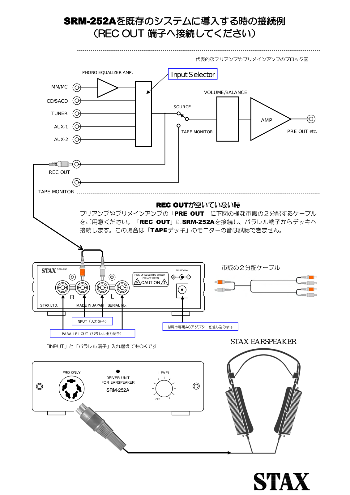 Stax SRM-252-A Owners manual