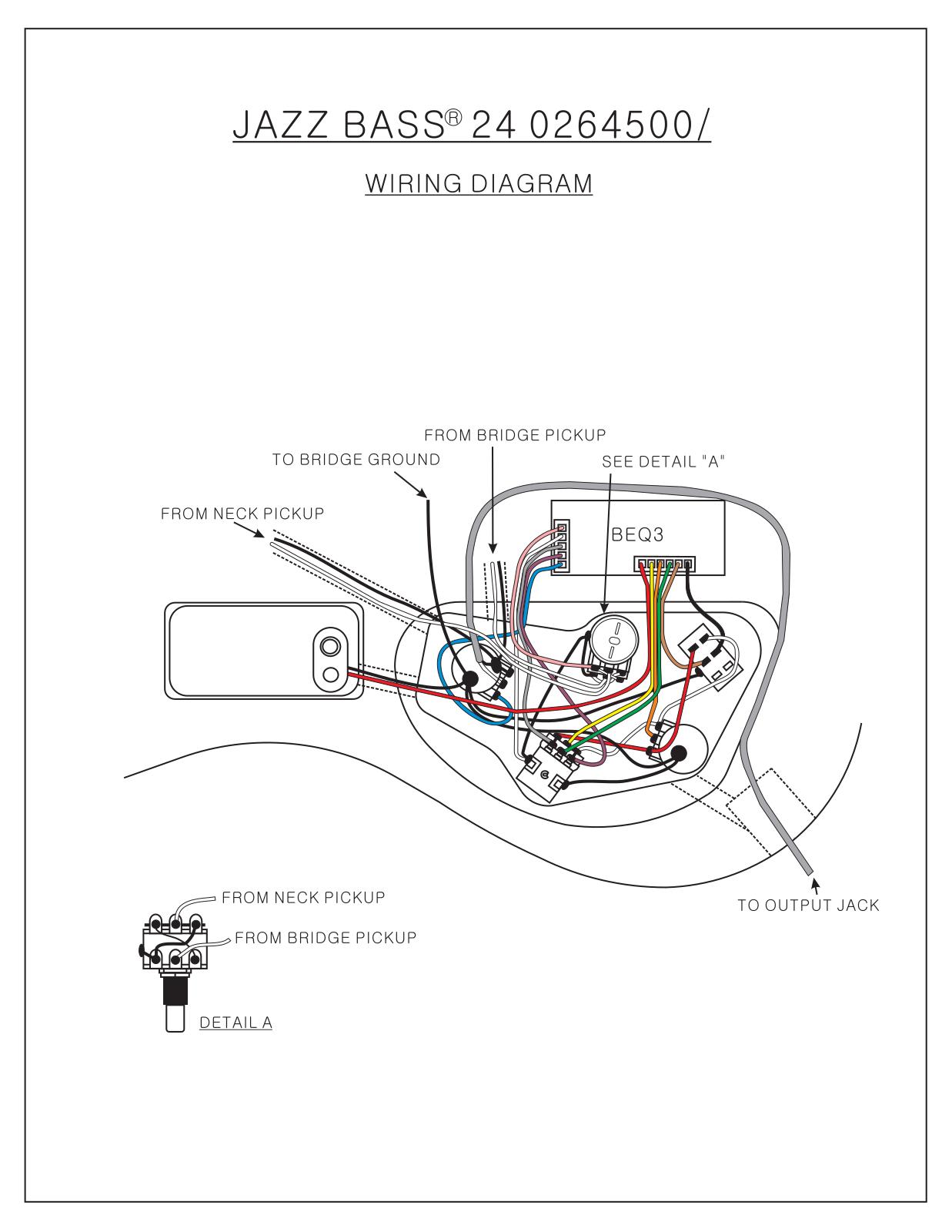 Fender Jazz-Bass Diagrams