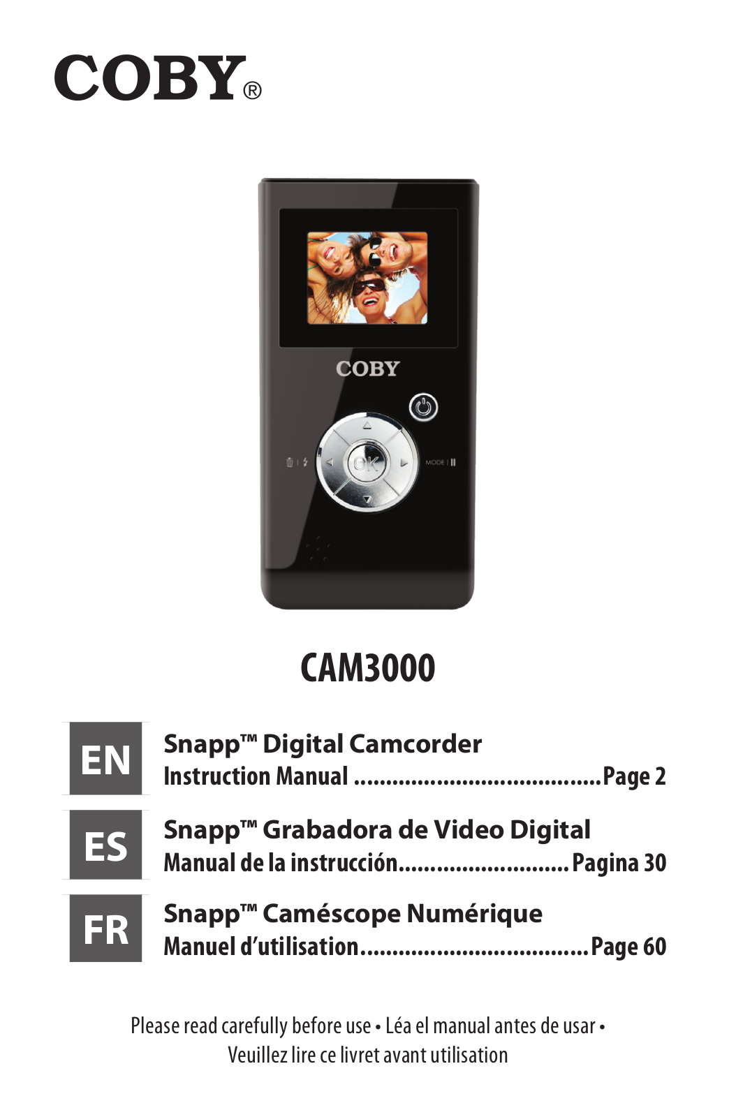 COBY electronic CAM3000 User Manual