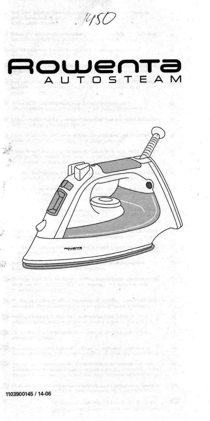 Rowenta DZ-1450 User Manual