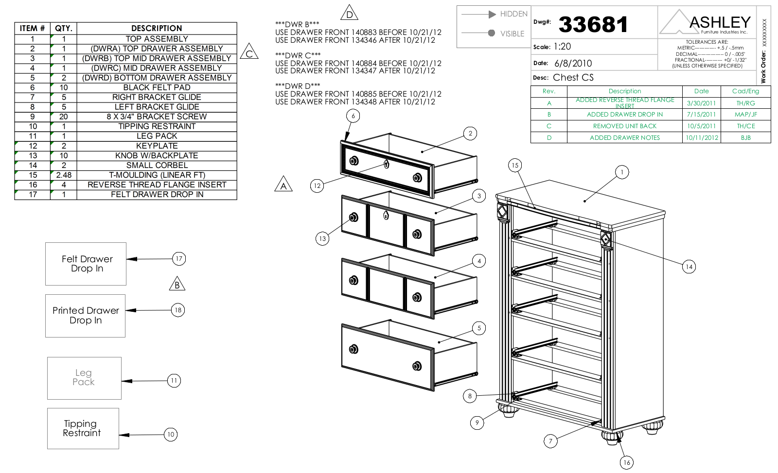 Ashley B34746 Part List - ManualMachine.com