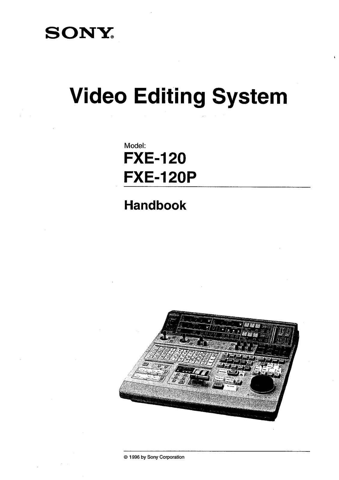 Sony FXE-120, Sony FXE-120-P Handbook