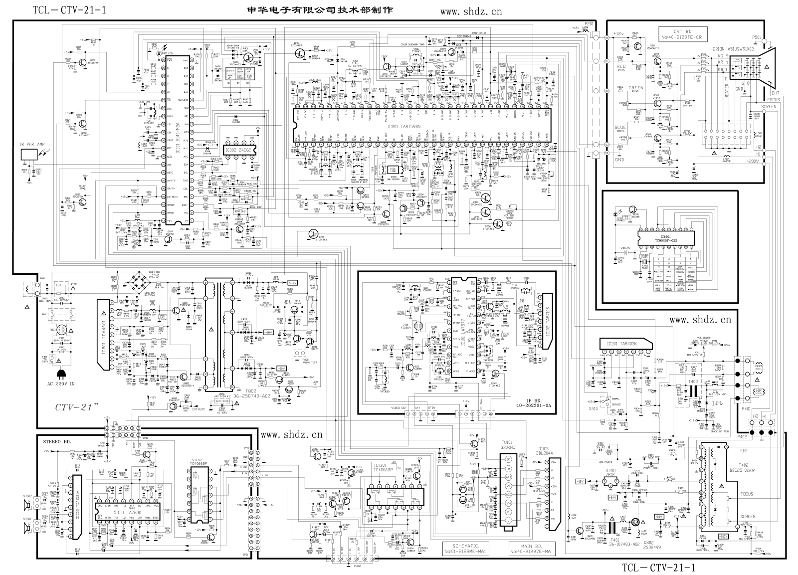 China CTV-21 Schematic