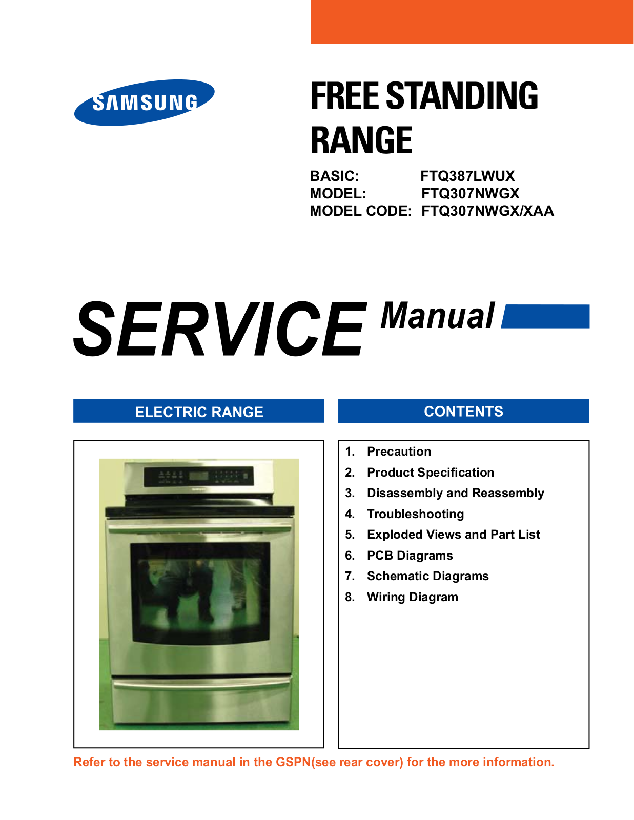 Samsung FTQ387LWUX, FTQ307NWGX Service Manual