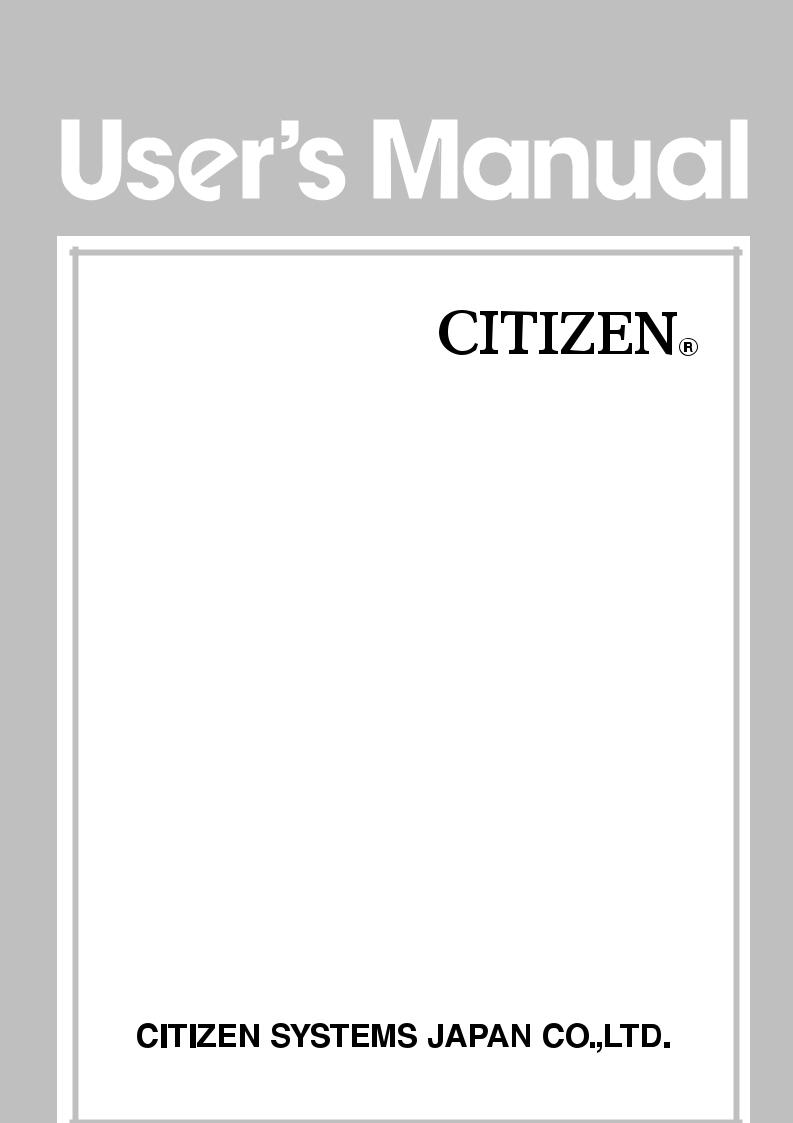 Citizen PPU-231 User Manual
