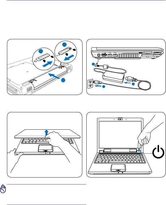 Asus F6VE, F6V, F6A, PRO60E, F6E QUICK START GUIDE