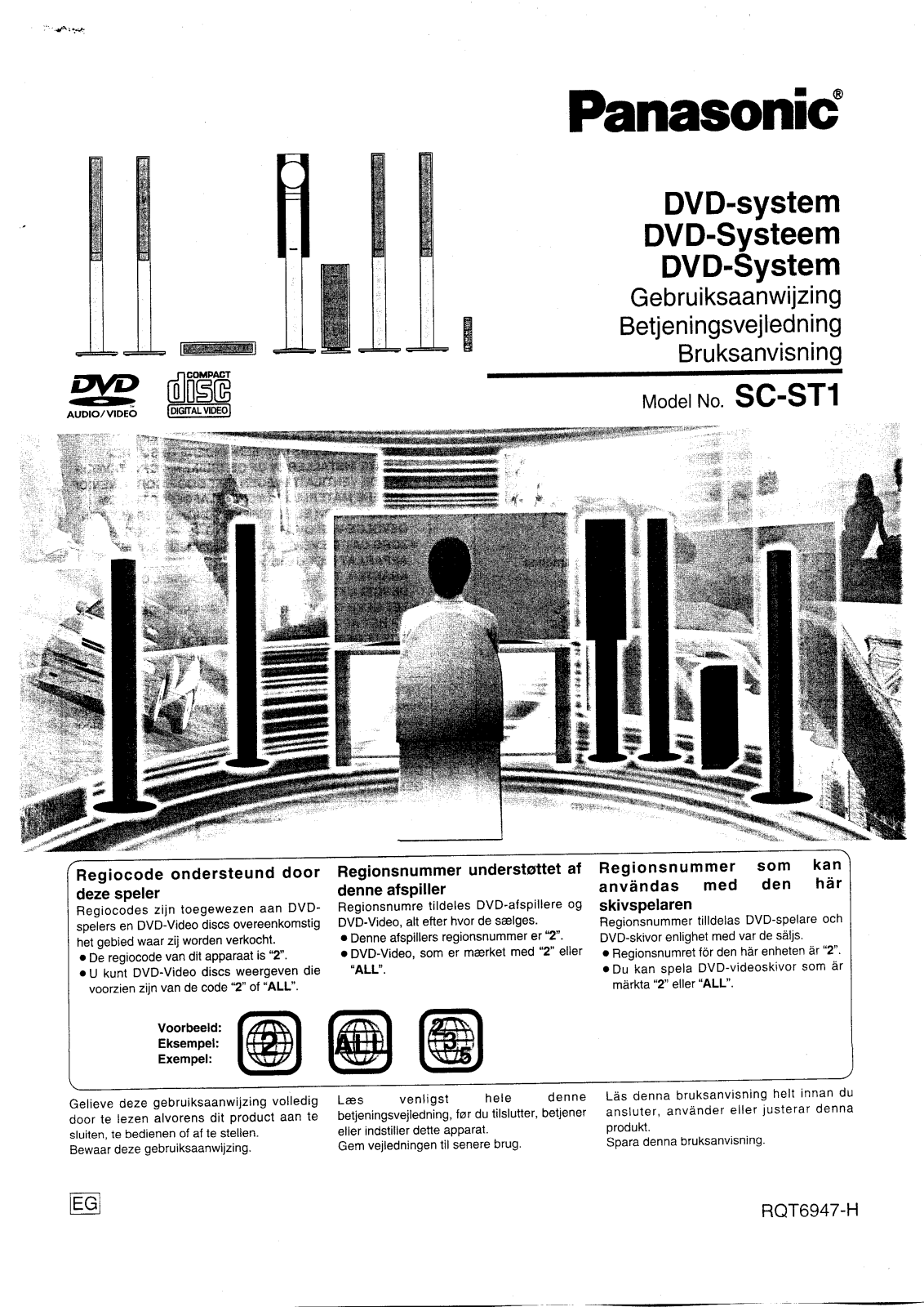 Panasonic SC-ST1 User Manual