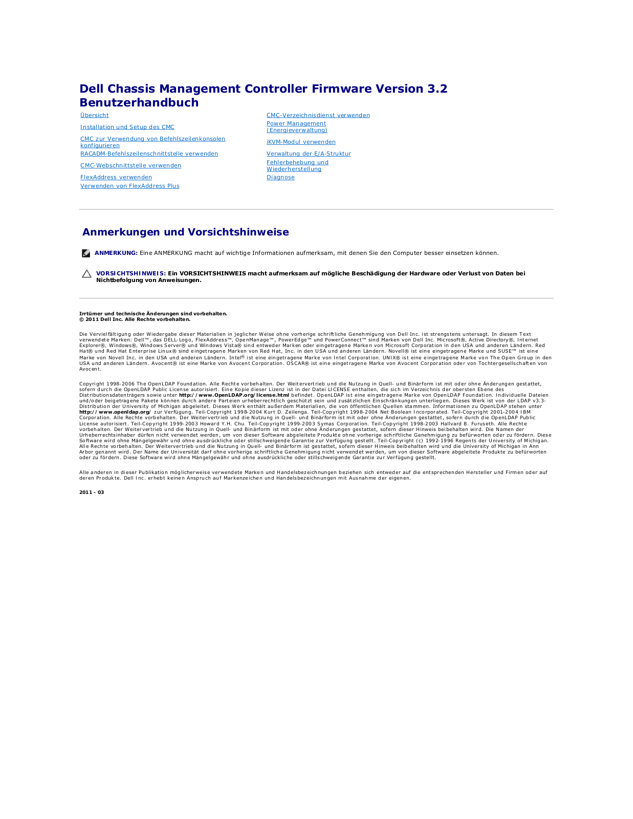 Dell Chassis Management Controller Version 3.2 Manual