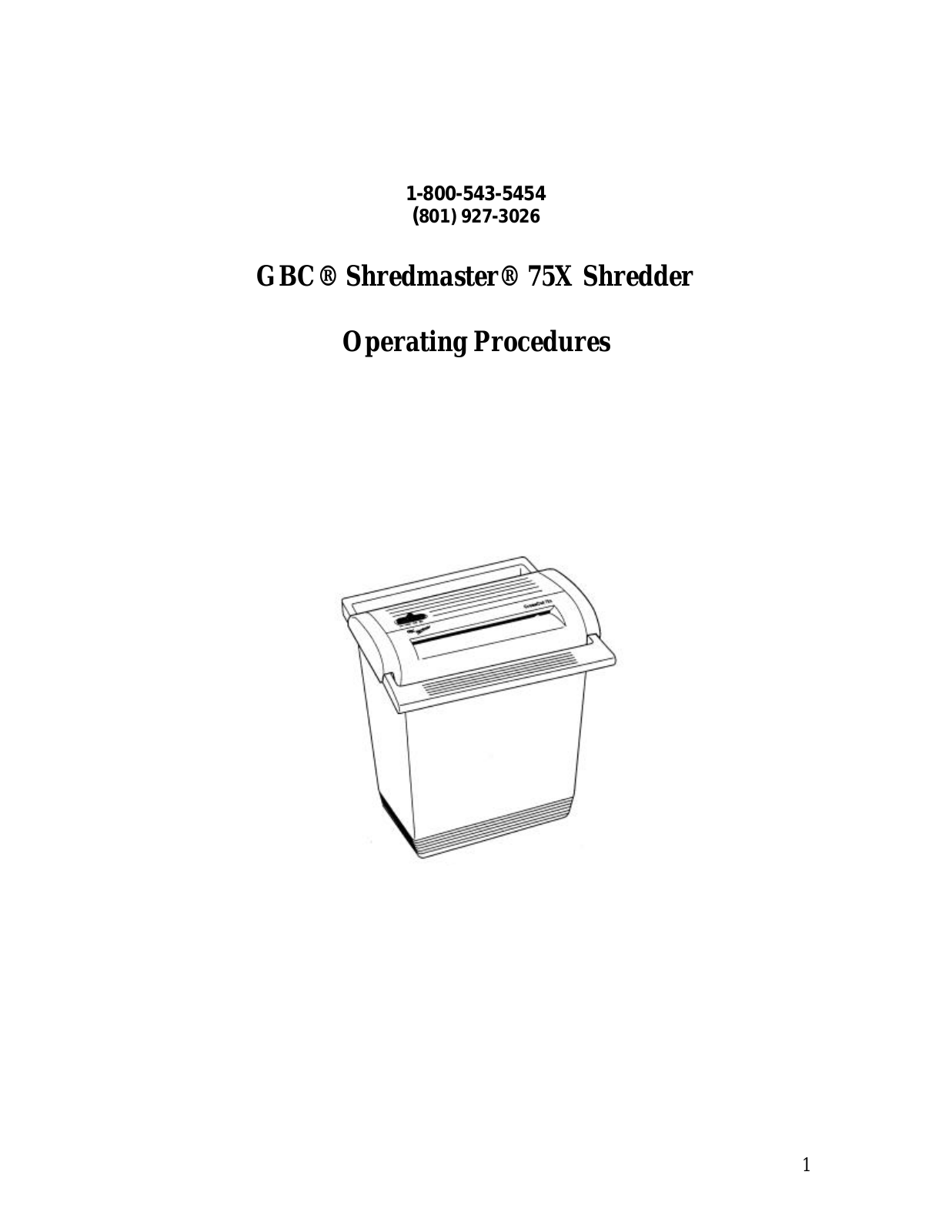 Officezone GBC CC75 Operation Manual