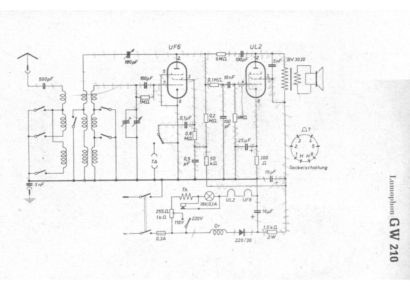 Lumophon gw210 schematic - ManualMachine.com
