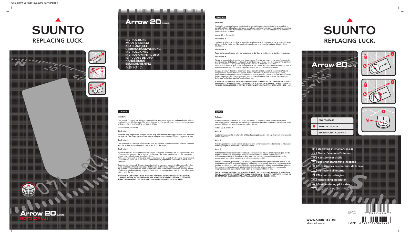 Suunto Arrow-20 User Manual