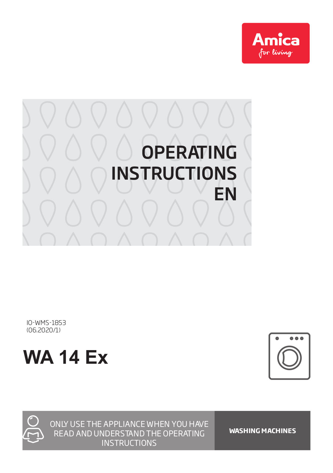 Amica WA 14 Ex operation manual