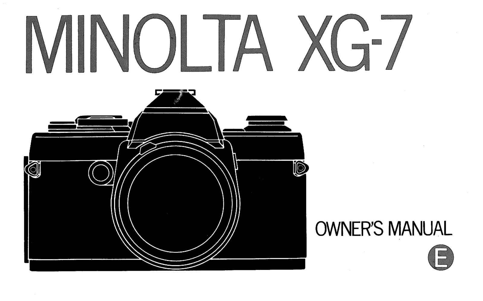 Konica Minolta XG-7 User Manual