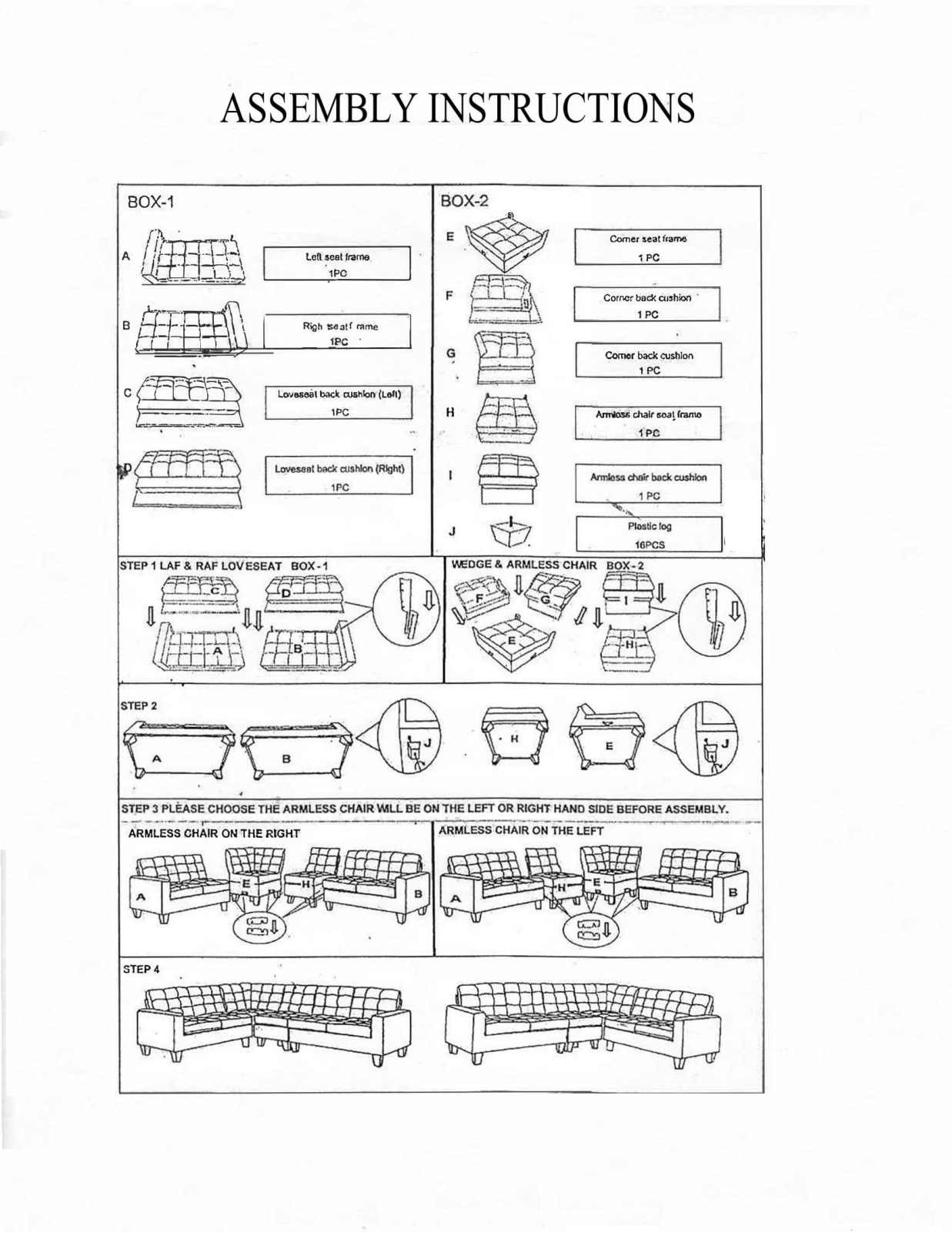 Red Barrel Studio RDBE2074 Assembly Instructions - ManualMachine.com