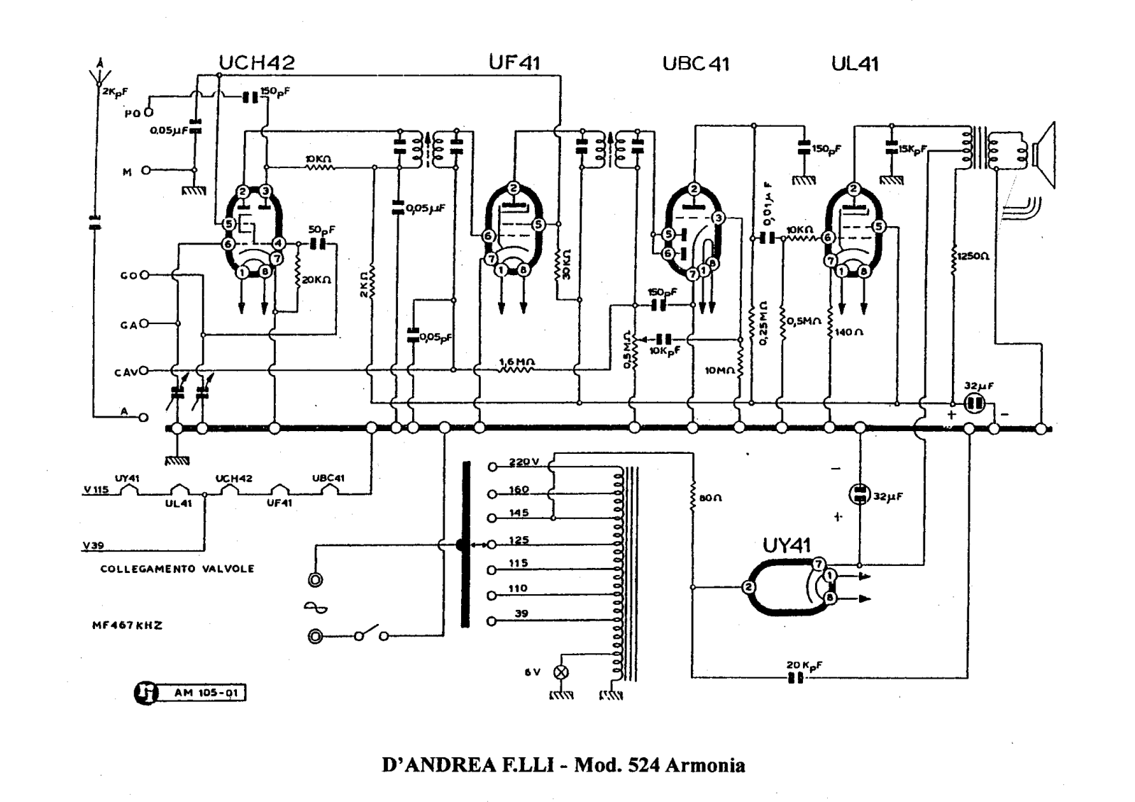 Dandrea 524 schematic