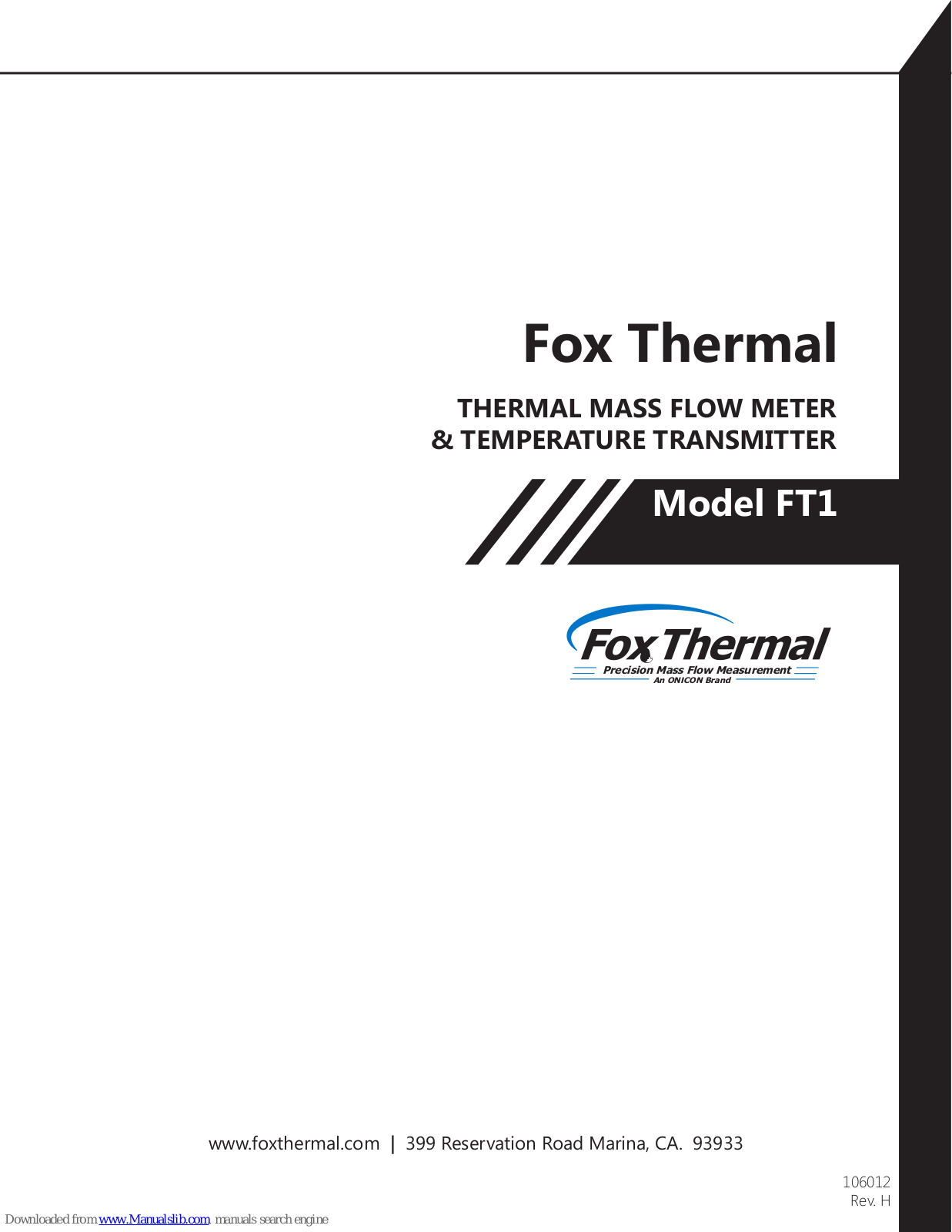 Fox Thermal FT1 User Manual