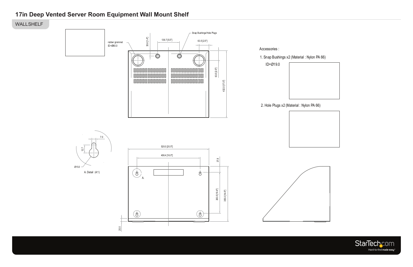 Startech WALLSHELF User Manual