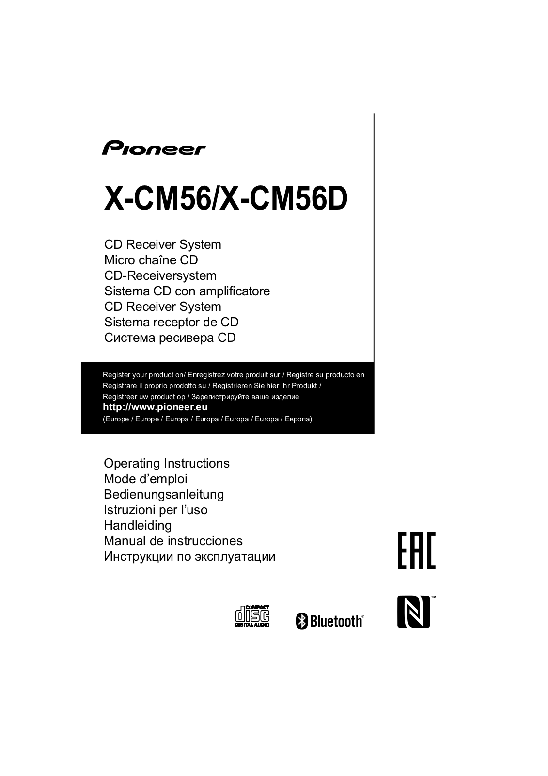 Pioneer X-CM56-GR User Manual