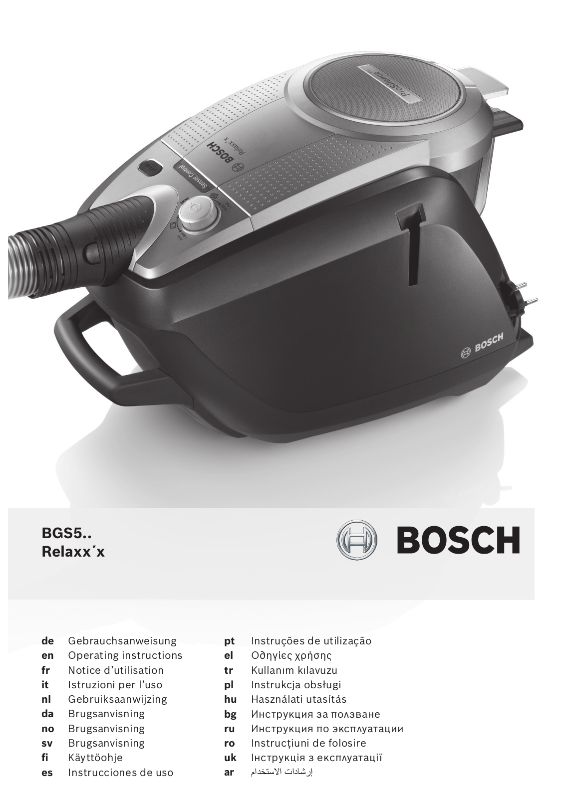 Bosch BGS5SL66AU User Manual